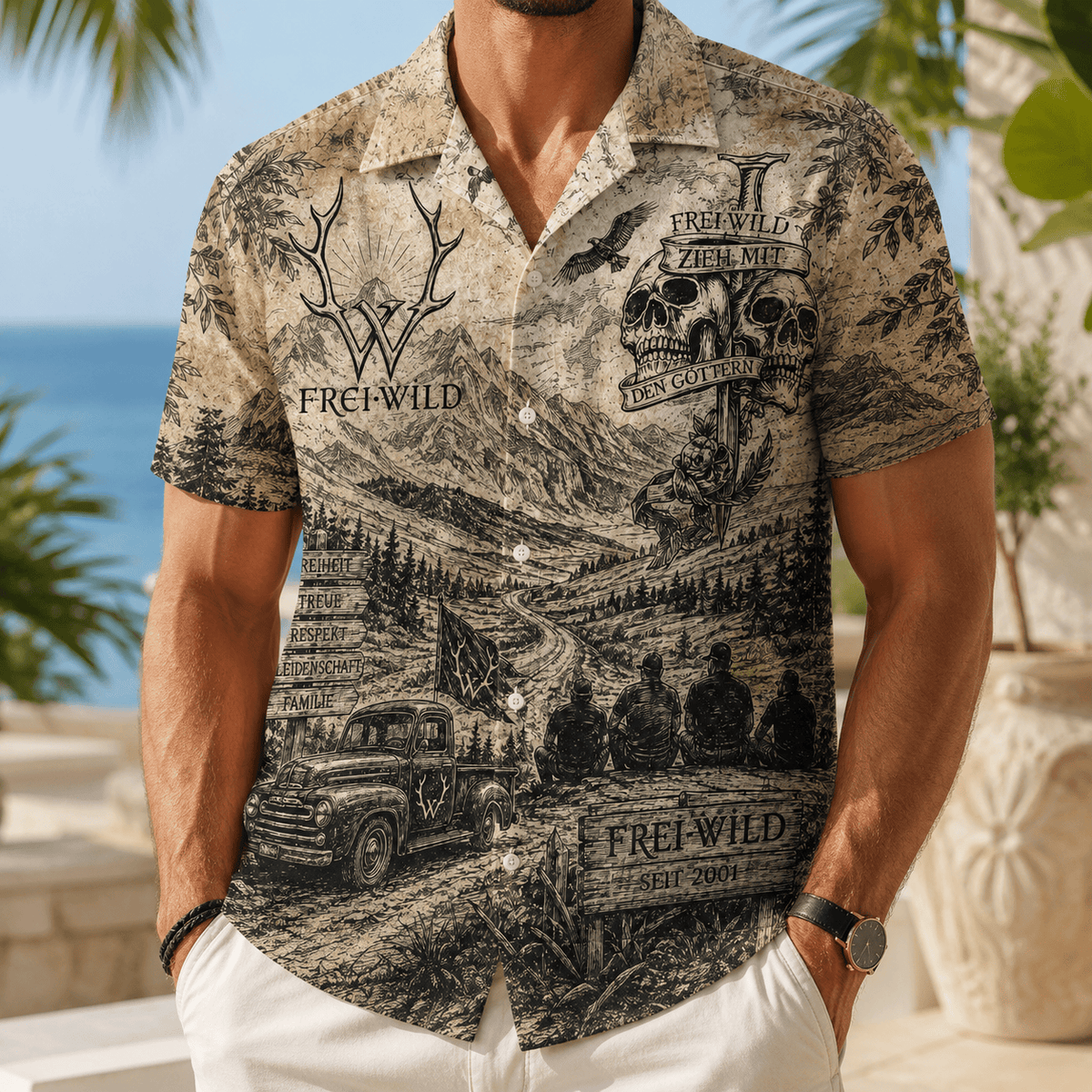 PREMIUM FWD HAWAIIAN SHIRT TTNL
