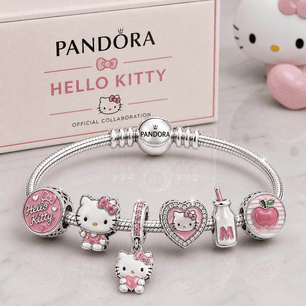 HLKT Silver Charm Bracelet Set BMD