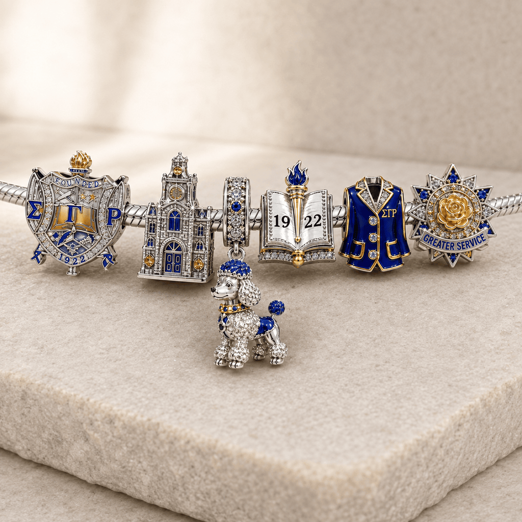 SGRO Silver Charm Bracelet Set NTVA