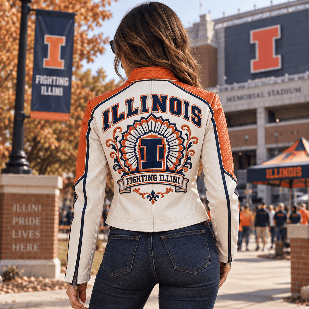 Premium IFI Cropped Leather Zipper Jacket PVNA