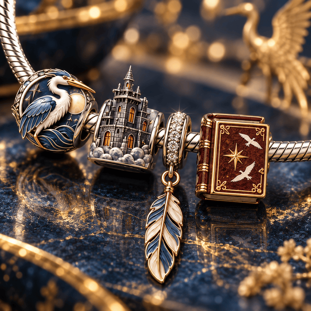 BNHR Sliver Charm Bracelet Set VTH