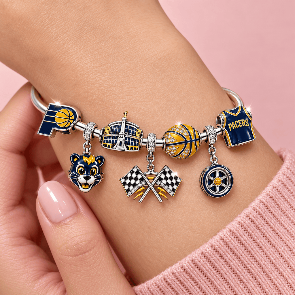 IDP Silver Charm Bracelet Set TMH
