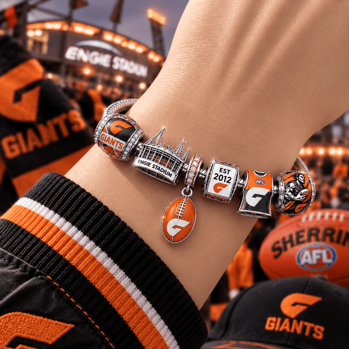 GWS Silver Charm Bracelet Set PTT
