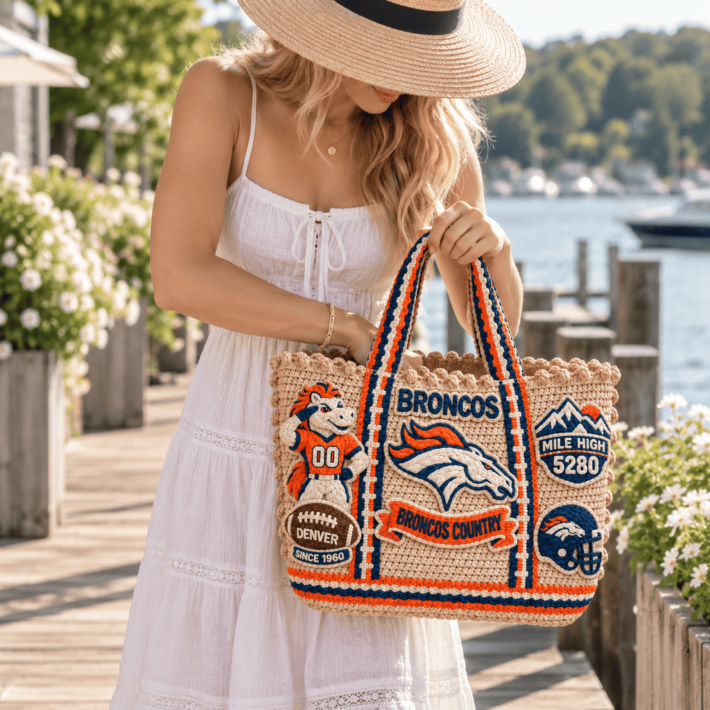 DVBC Straw-Style Embellished Tote Bag NTKO