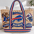 BFBL Straw-Style Embellished Tote Bag NTKO