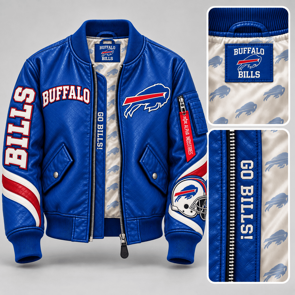 Premium BFBL Bomber Leather Jacket NHVH