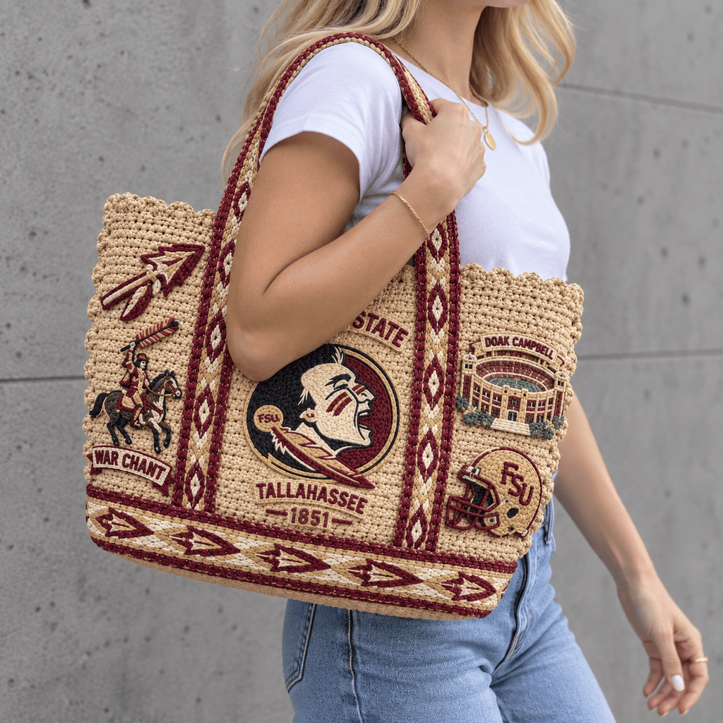 FSS Straw-Style Embellished Tote Bag HTTT
