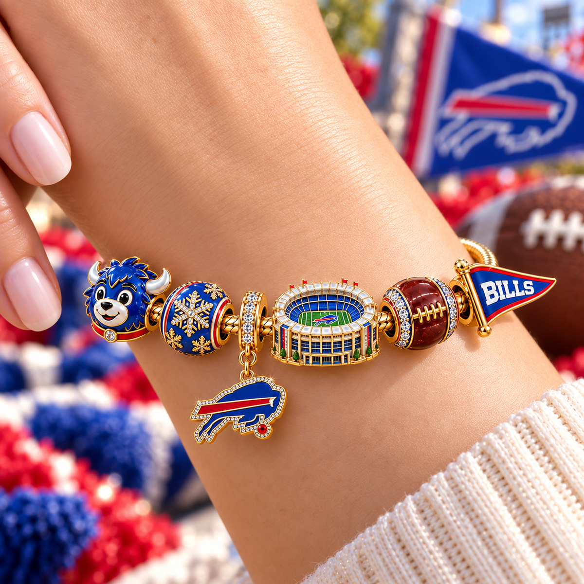 BFBL Gold Charm Bracelet Set NHVH