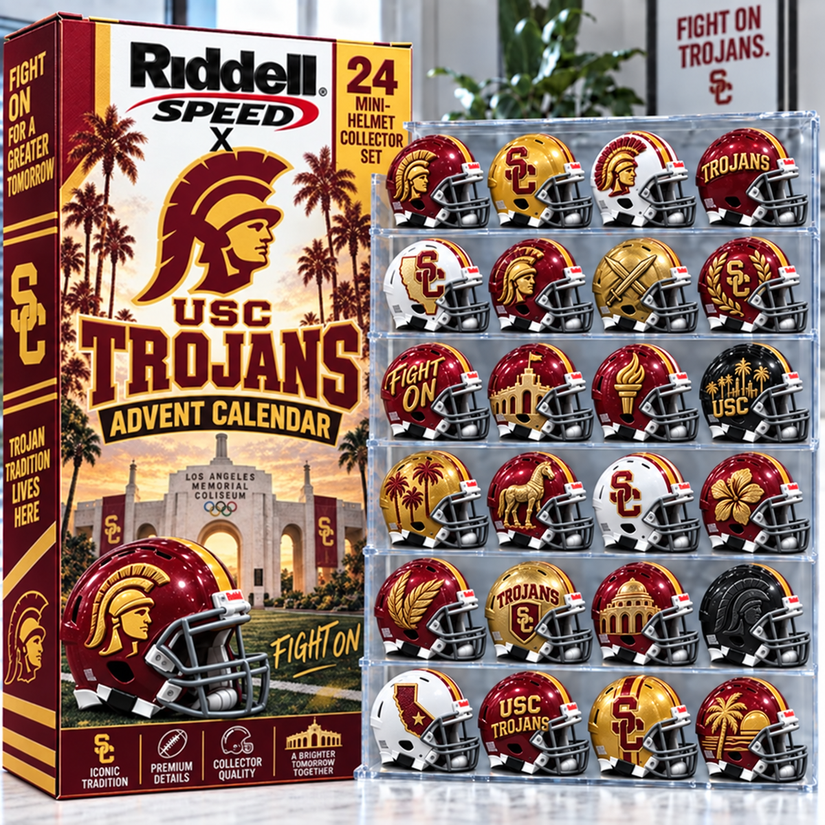 Premium USC Mini Helmet Advent Calendar NTNA