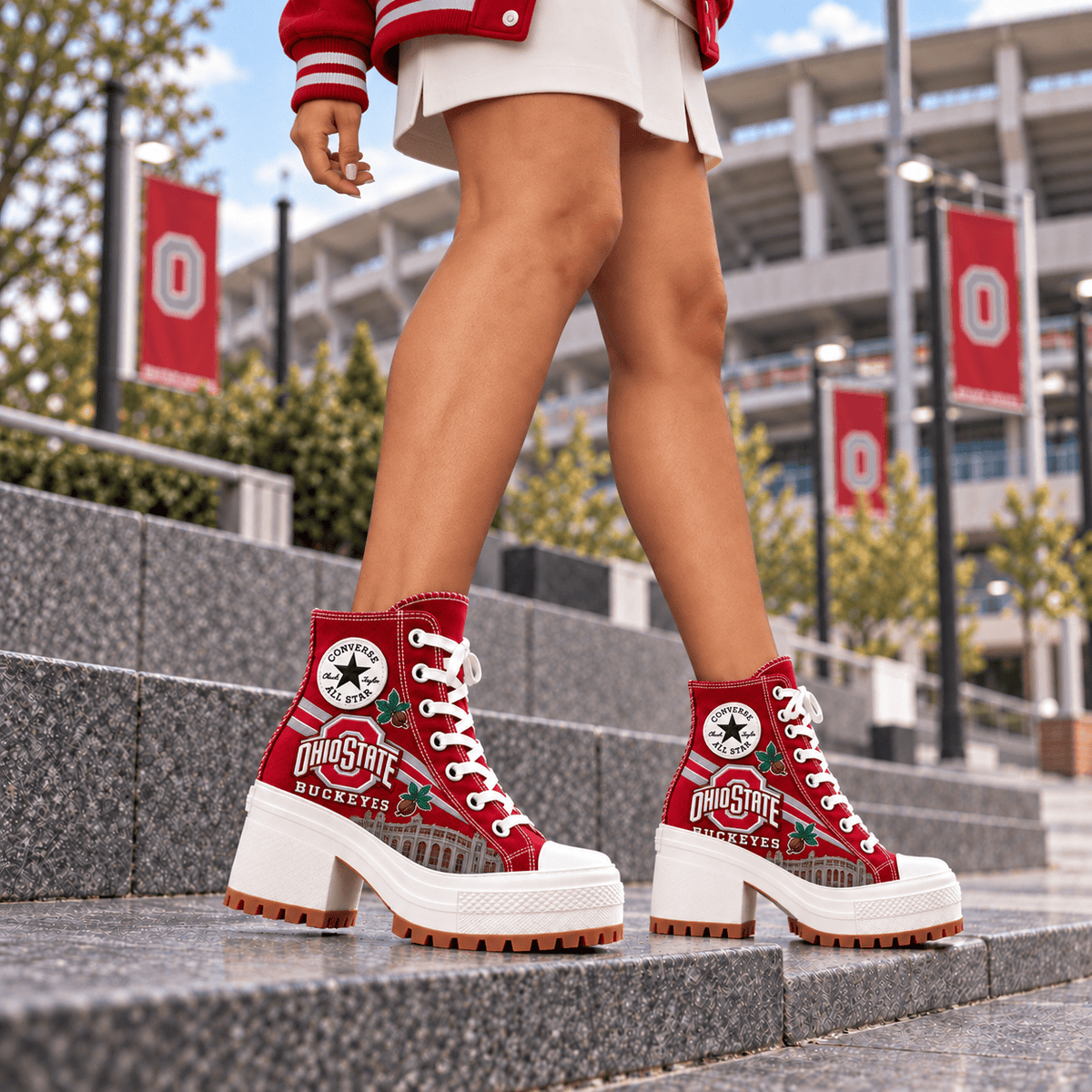 PREMIUM OSB Heeled High-Top Sneakers TMH