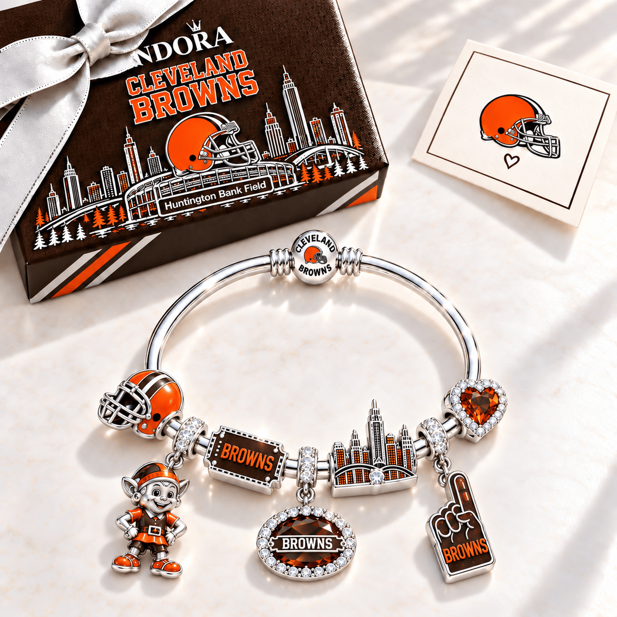 CLVB Silver Charm Bracelet Set TMH