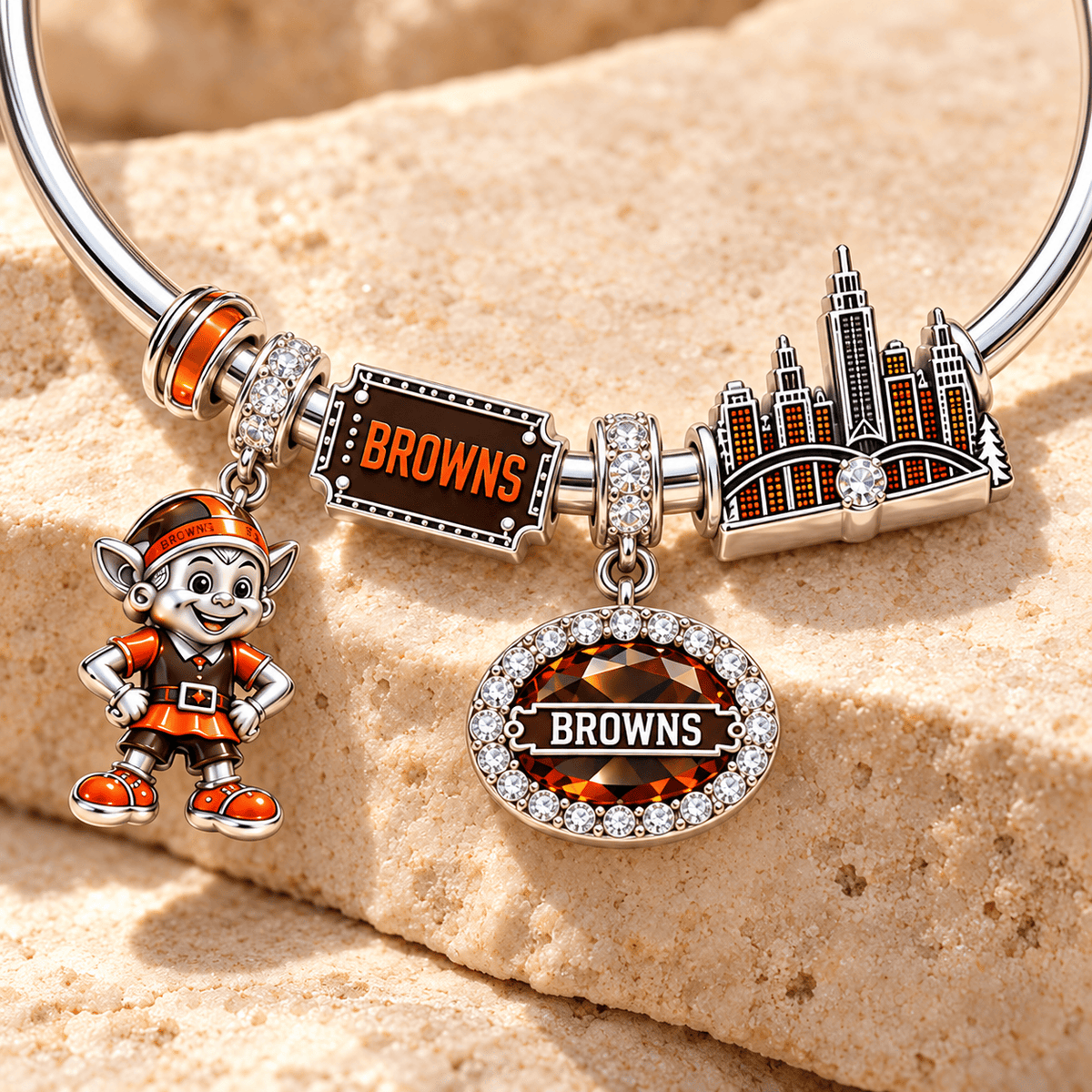 CLVB Silver Charm Bracelet Set TMH