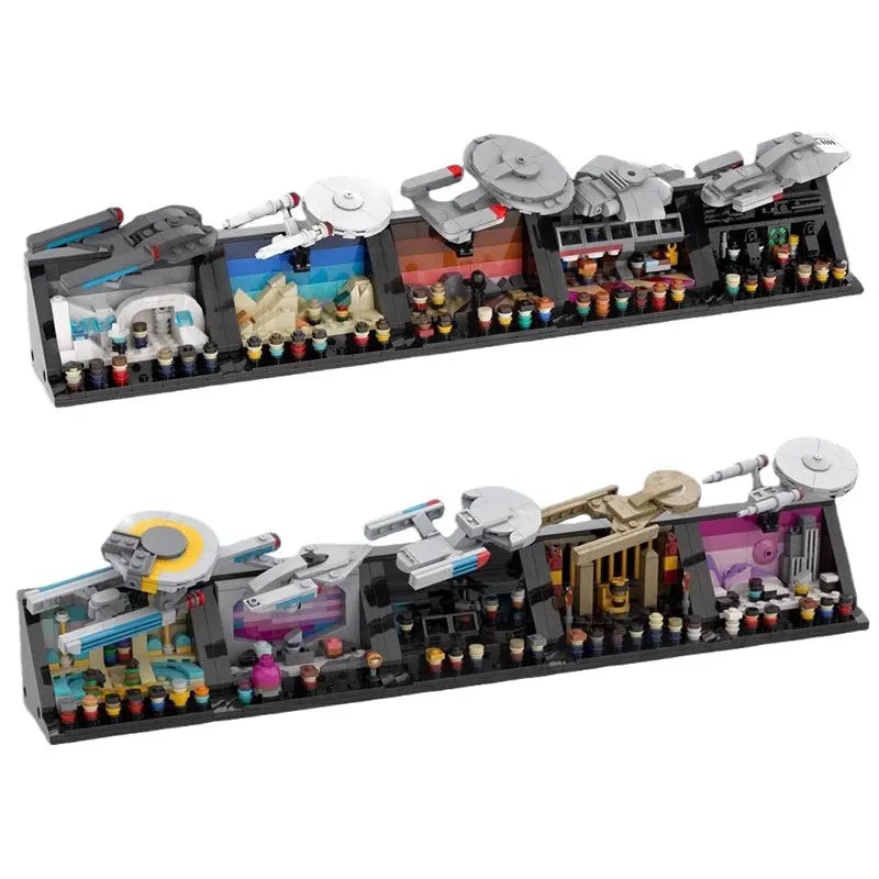 MOC Classic Movie Star Five Classic Miniature Scenes 3D Model Bricks Set Adult Building Block Kid Toy Gift