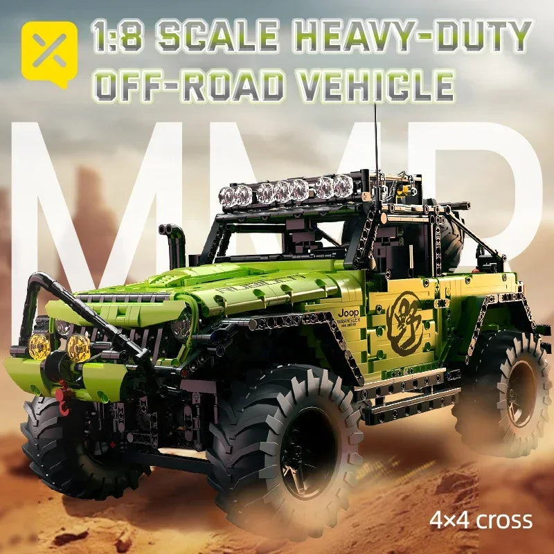 2357pcs Remote Control 1:8 Scale Off-Road Building Blocks Car Heavy-Duty RC Truck Construction Toy Kids Christmas Birthday Gifts
