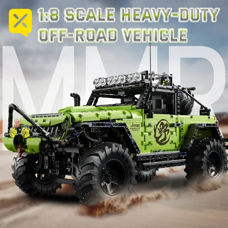 2357pcs Remote Control 1:8 Scale Off-Road Building Blocks Car Heavy-Duty RC Truck Construction Toy Kids Christmas Birthday Gifts