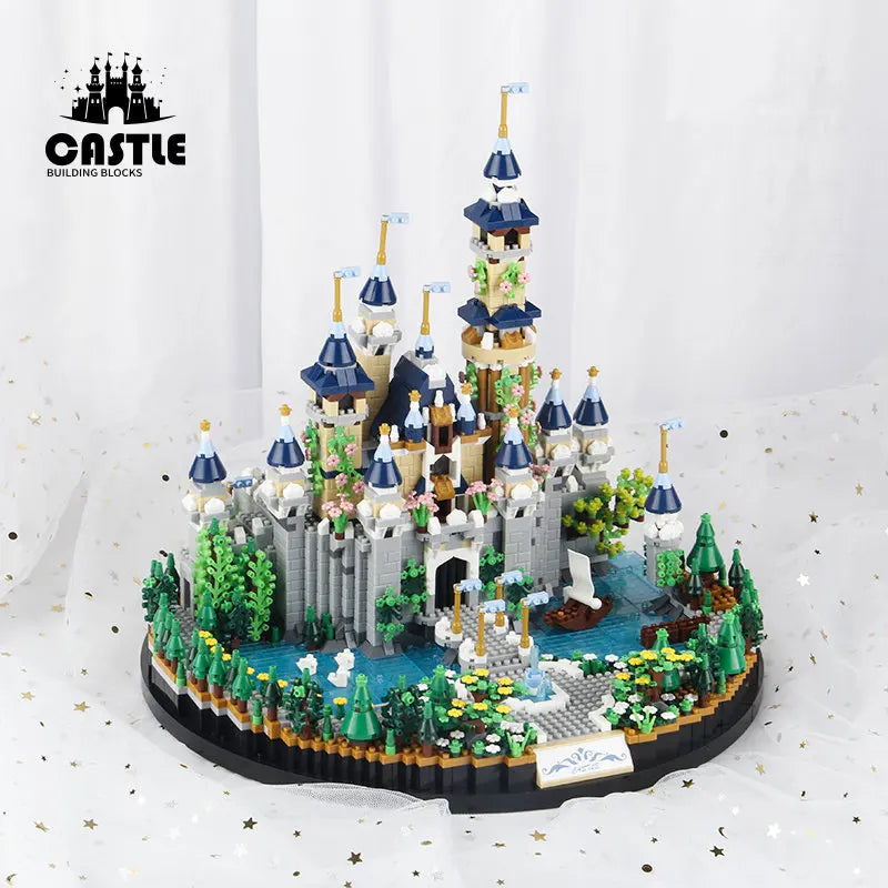 Fairytale Castle Building Blocks Mini Bricks Micro-Particle Assembling Blocks Fairy Platstic Model Construction Creative Gift