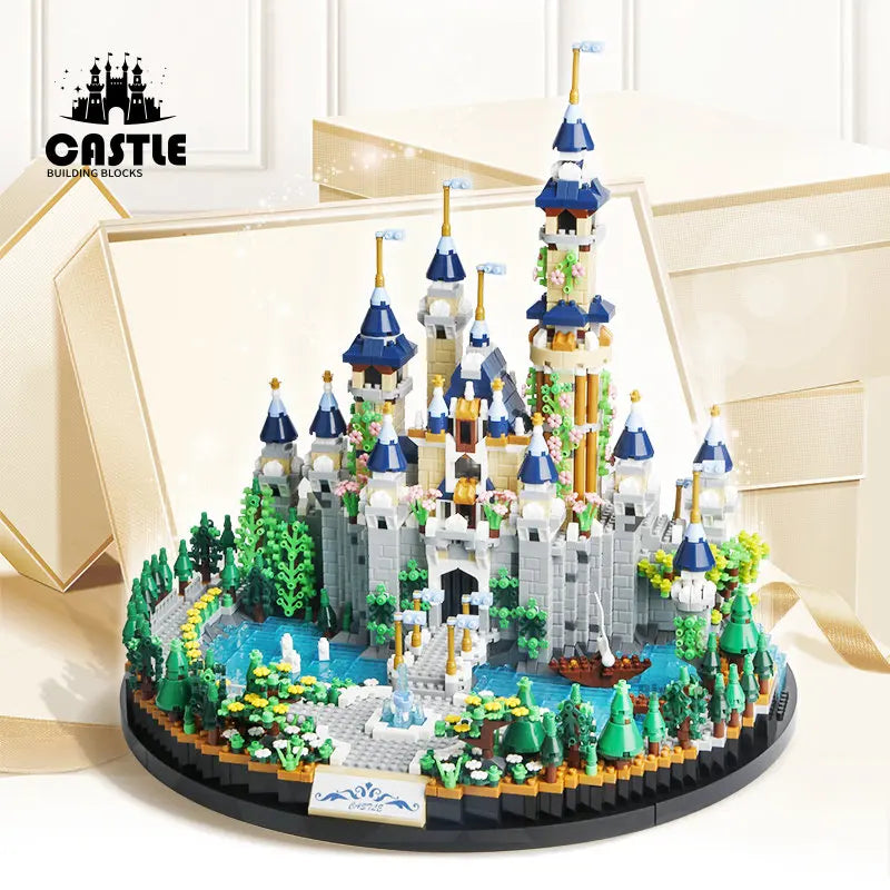 Fairytale Castle Building Blocks Mini Bricks Micro-Particle Assembling Blocks Fairy Platstic Model Construction Creative Gift