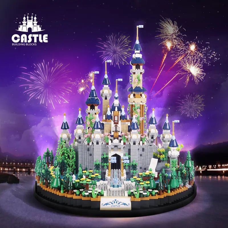 Fairytale Castle Building Blocks Mini Bricks Micro-Particle Assembling Blocks Fairy Platstic Model Construction Creative Gift