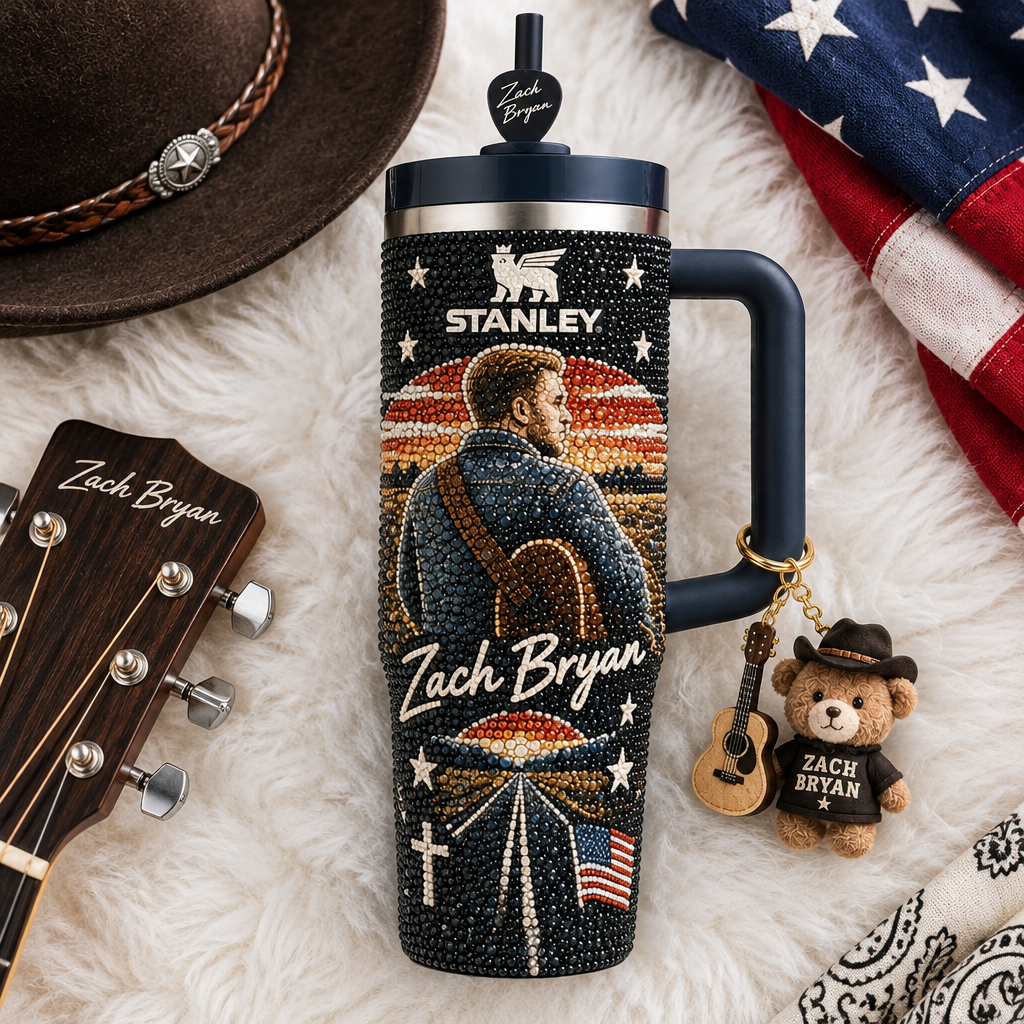 Zach Bryan 40oz Tumbler With Handle TTNL