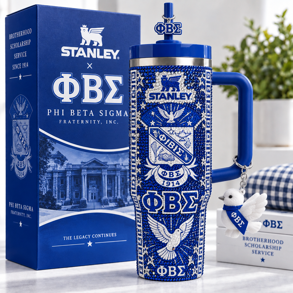 Phi Beta Sigma 40oz Tumbler With Handle TTNL
